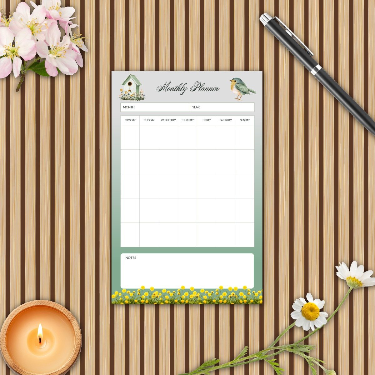 The Sage Meadow Monthly Planner Pack - Image 5