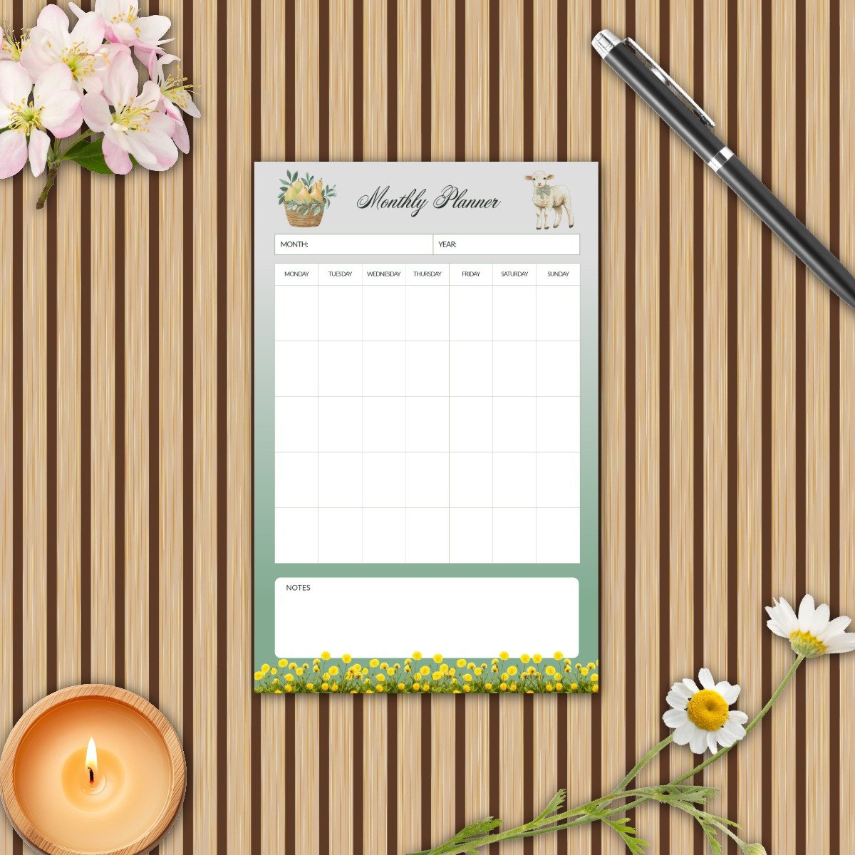 The Sage Meadow Monthly Planner Pack - Image 13