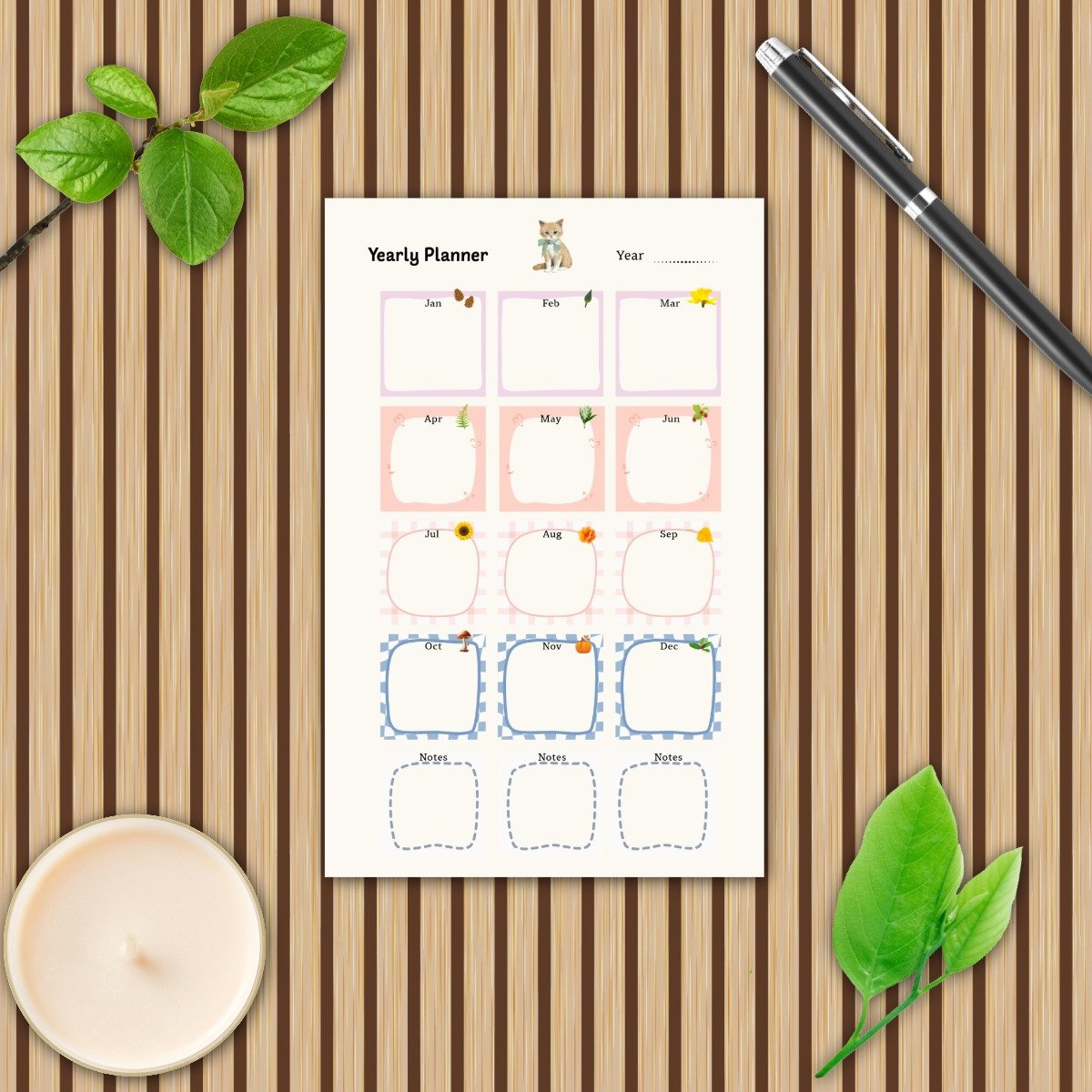 The Sage Ribbon Woodland Yearly Planner Pack - Image 5