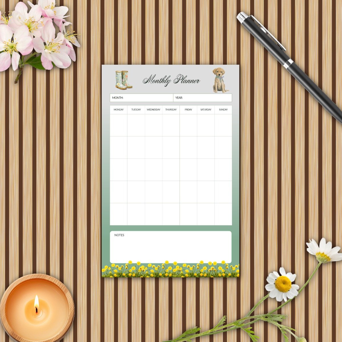 The Sage Meadow Monthly Planner Pack - Image 9