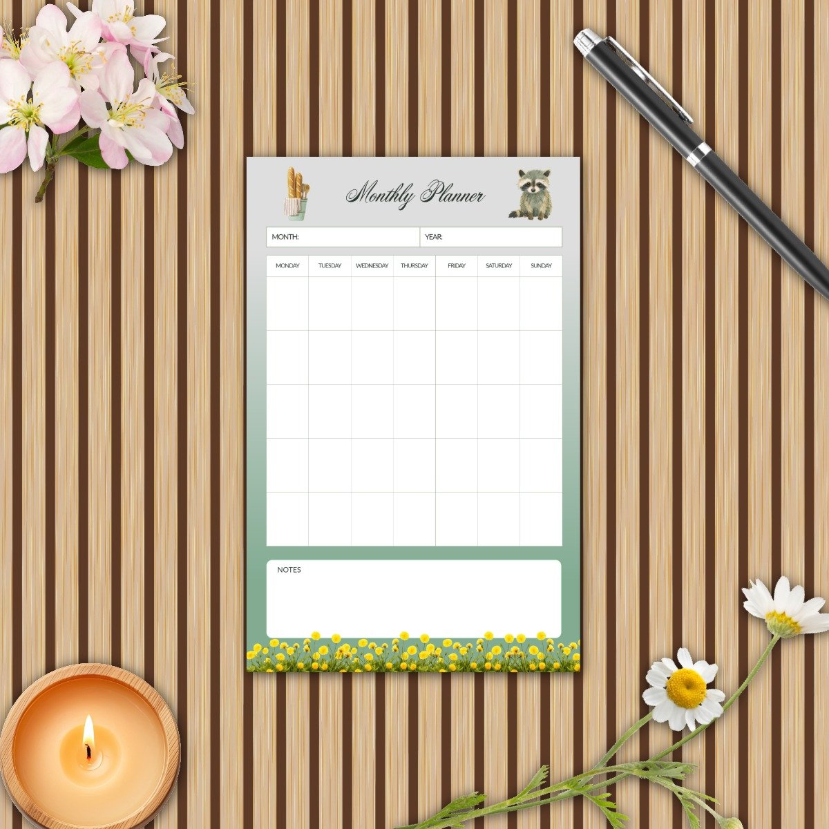The Sage Meadow Monthly Planner Pack - Image 8