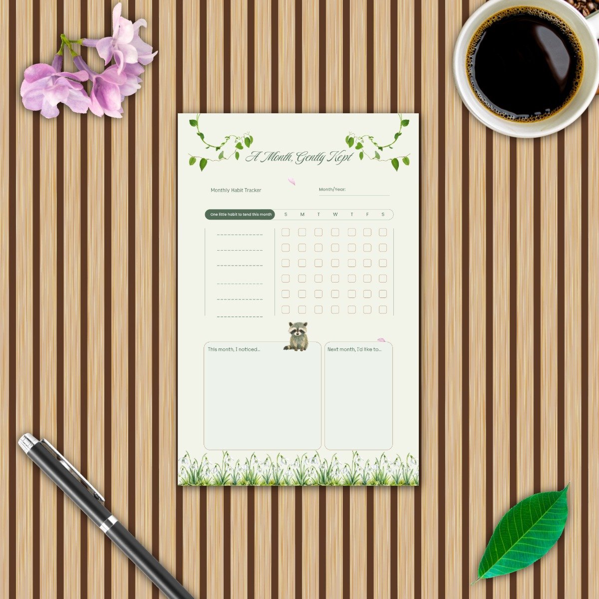 The Sage Meadow Monthly Habit Tracker Pack - Image 8