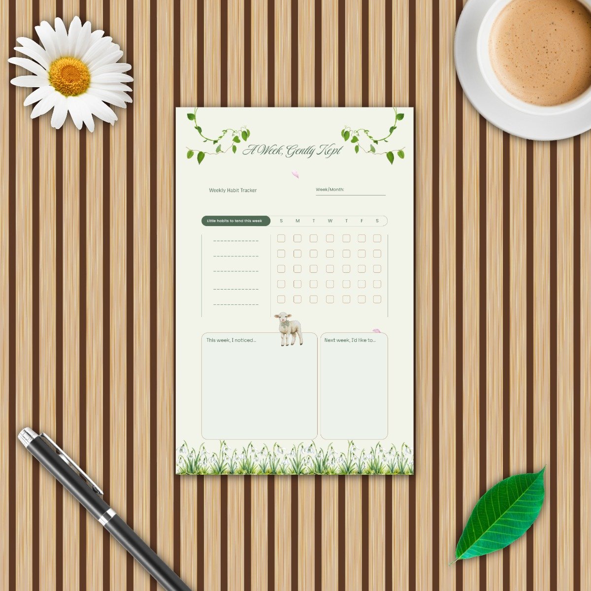 The Sage Meadow Weekly Habit Tracker Pack - Image 7