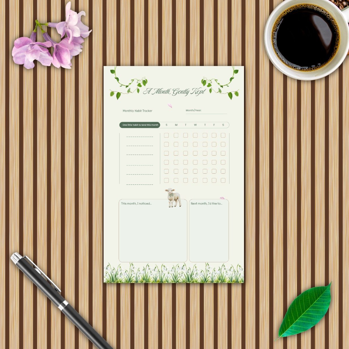 The Sage Meadow Monthly Habit Tracker Pack - Image 13