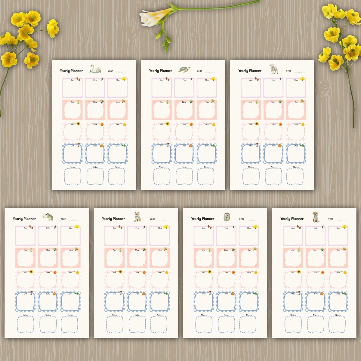 The Sage Ribbon Woodland Yearly Planner Pack - Image 2