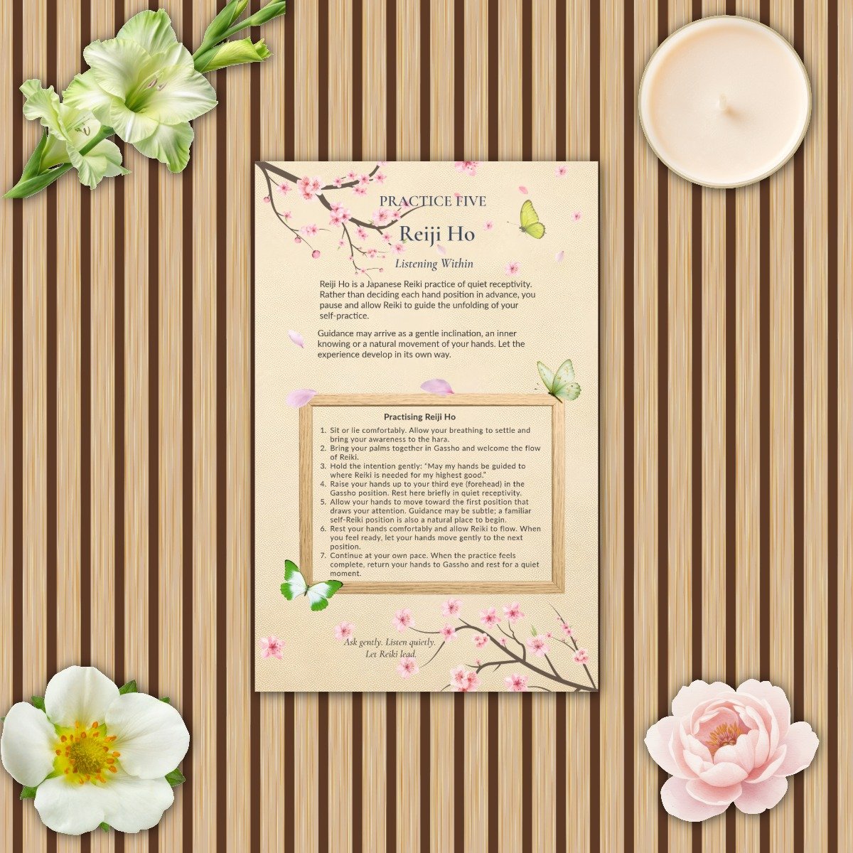 Returning to Presence — A Guided Journal for Foundational Reiki Techniques | Printable PDF - Image 10