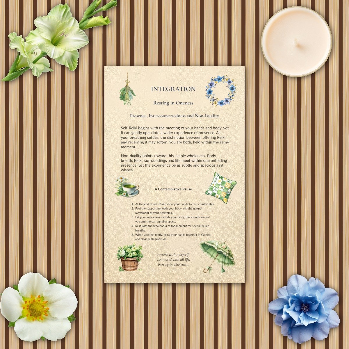 Returning to Presence — A Guided Journal for Foundational Reiki Techniques | Printable PDF - Image 14
