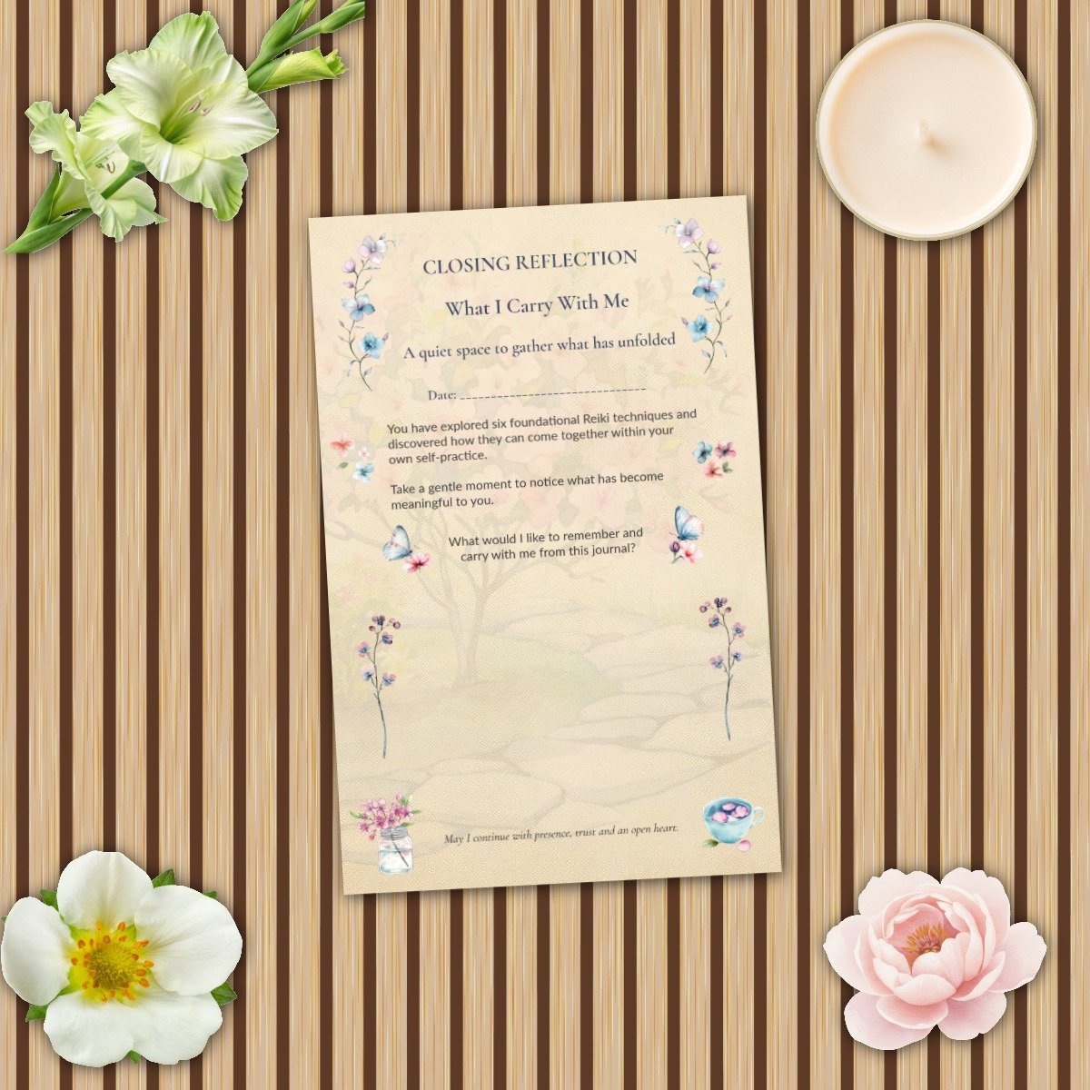 Returning to Presence — A Guided Journal for Foundational Reiki Techniques | Printable PDF - Image 15