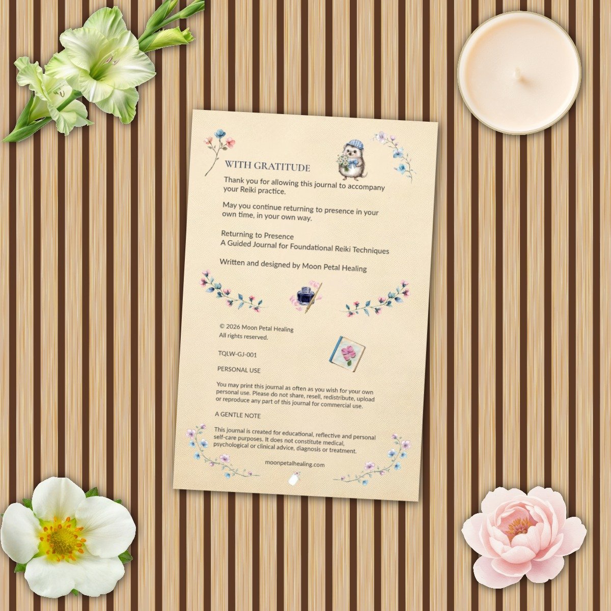 Returning to Presence — A Guided Journal for Foundational Reiki Techniques | Printable PDF - Image 16