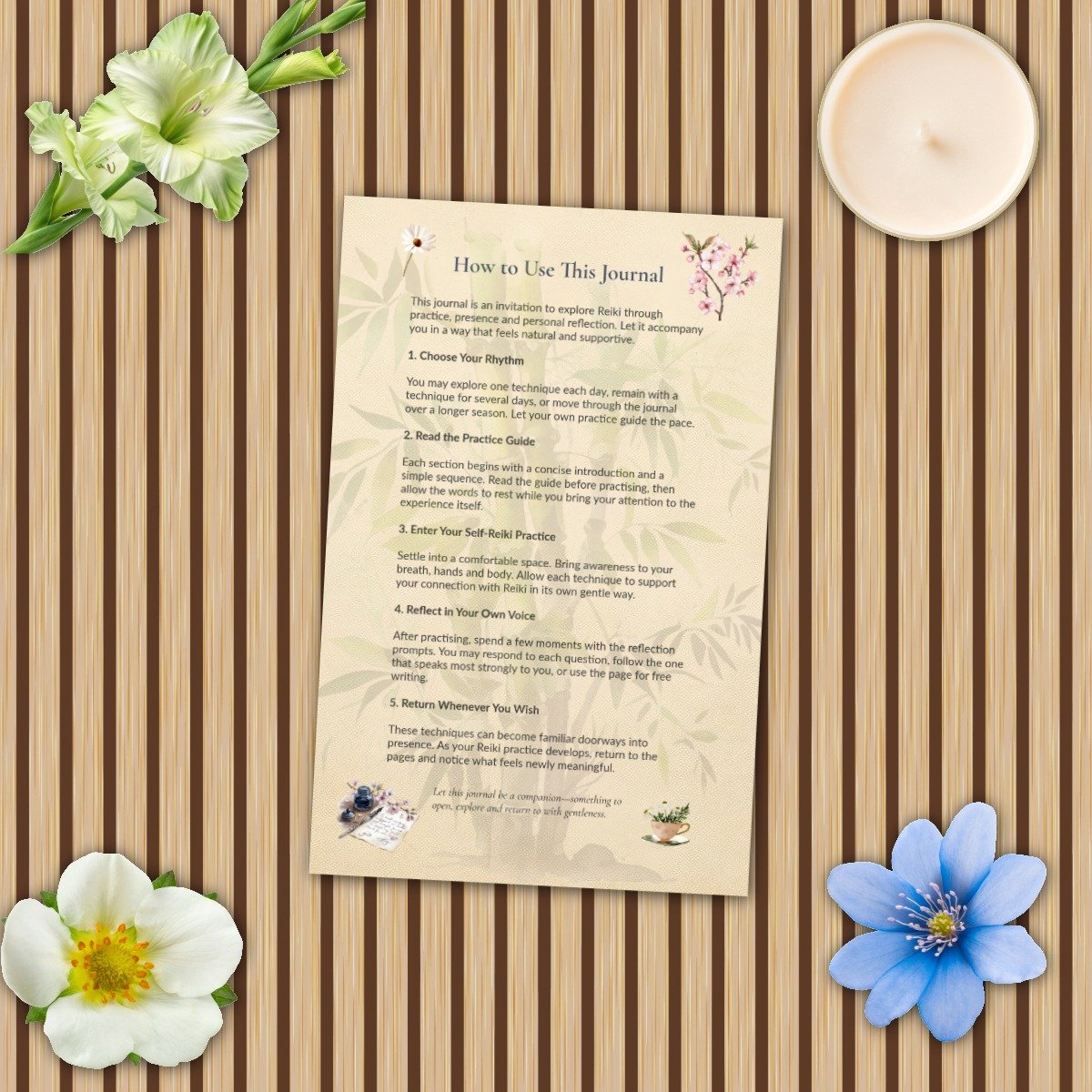 Returning to Presence — A Guided Journal for Foundational Reiki Techniques | Printable PDF - Image 3