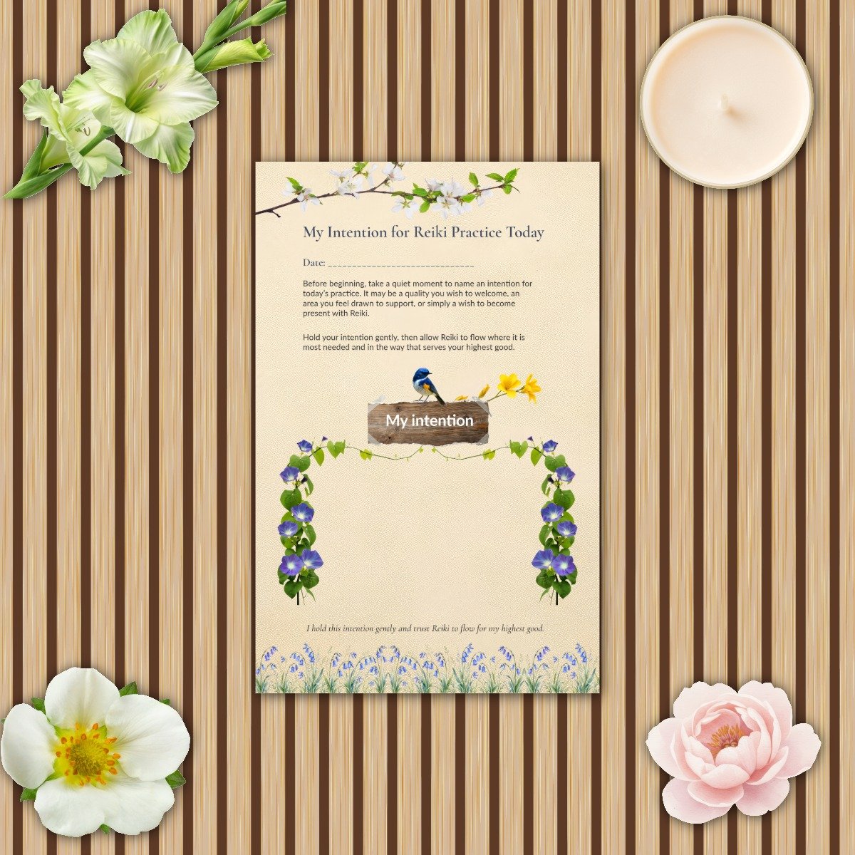 Returning to Presence — A Guided Journal for Foundational Reiki Techniques | Printable PDF - Image 4