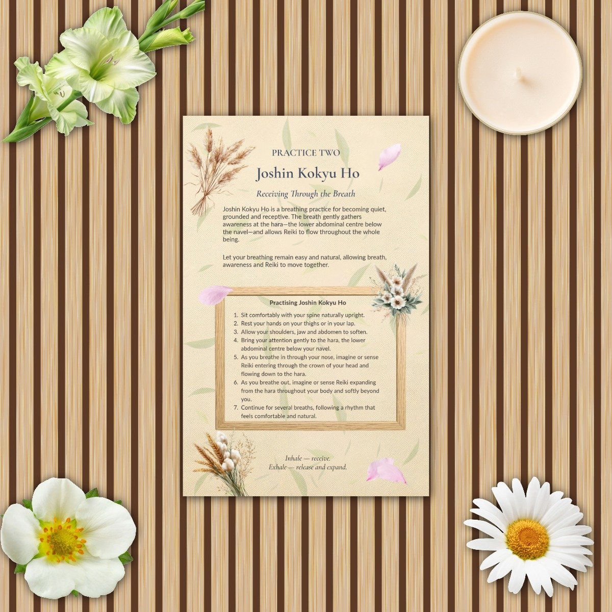 Returning to Presence — A Guided Journal for Foundational Reiki Techniques | Printable PDF - Image 7