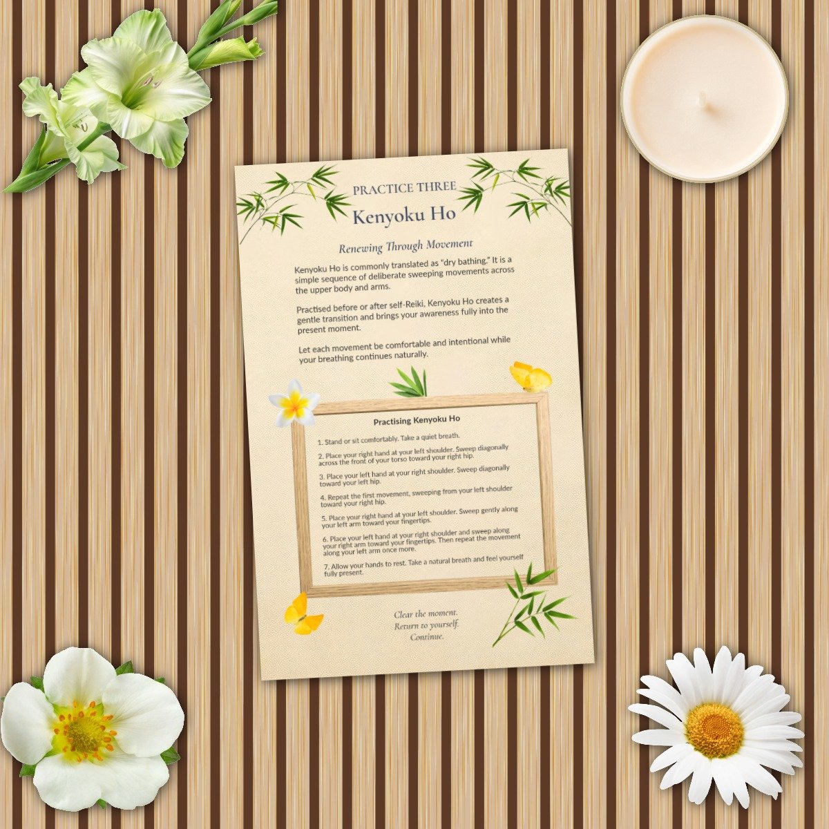 Returning to Presence — A Guided Journal for Foundational Reiki Techniques | Printable PDF - Image 8